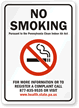 NO SMOKING Pennsylvania Clean Air Act Sign