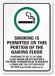 Smoking Is Permitted Visit Www.Health.State.Pa.Us Sign