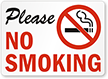 Please No Smoking (with symbol)