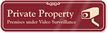 Private Property, Video Surveillance ShowCase™ Wall Sign