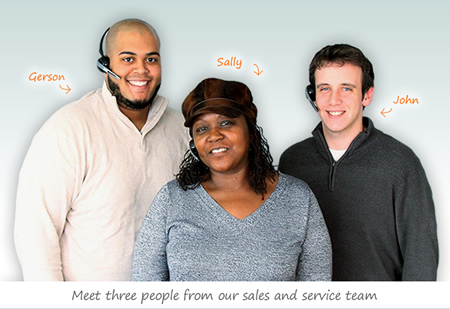 Our Sales and Customer Service Team