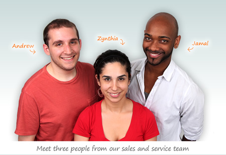 Our Sales and Customer Service Team