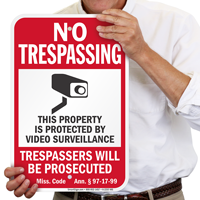 Mississippi Trespassers Will Be Prosecuted Sign