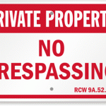 State-law specific No Trespassing signs