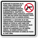 Texas signage prohibiting firearms draws controversy