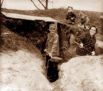 Digging a tornado shelter