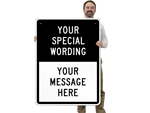 Customizable Split Traffic Signs Template