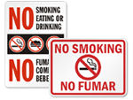 Bilingual No Smoking Signs & Labels
