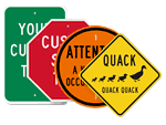 Custom Signs By Shape