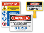 Demolition Signs