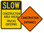 Construction Entrance Signs