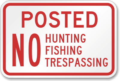 Trespassing Warning METAL Sign BRAND NEW  NRA Hunters Fishing Gun Security 