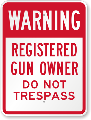 NO TRESPASSING SIGN OWNER IS ARMED SIGN DURABLE ALUMINUM NO RUST FULL COLOR 410