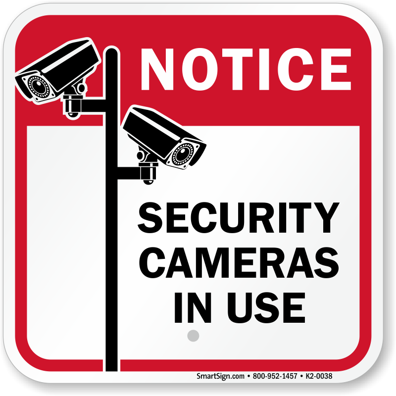 3xWarning CCTV Surveillance Camera In Use Sign 300x200mm Metal Al Waterproof