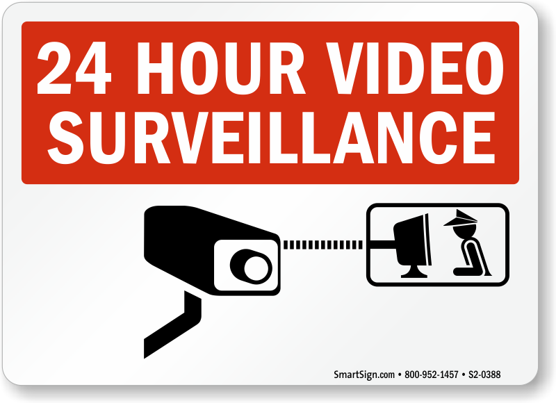 24 HOUR VIDEO SURVEILLANCE SMILE YOU'RE ON CAMERA SECURITY SIGNS 8x12   NEW 3 
