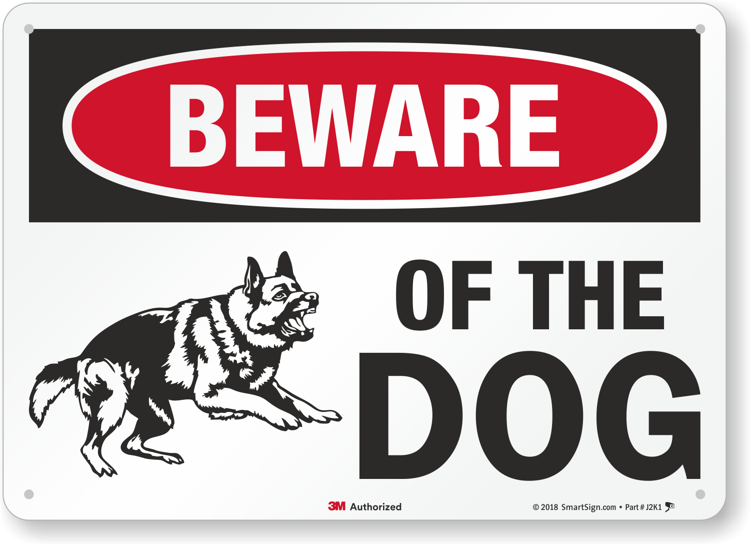 Beware Of The Dog 2pk FAST SHIP Police Car Ride & Videos Surveillance Signs 