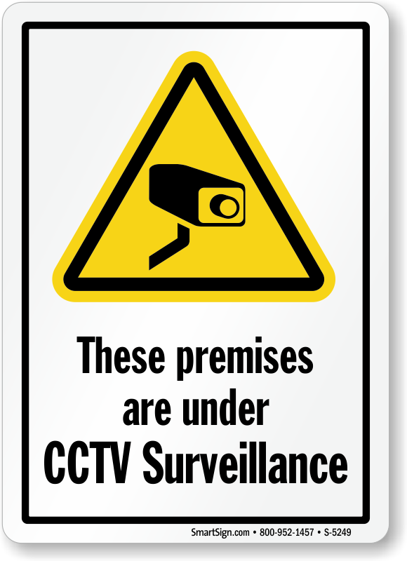 These Premises Are Under CCTV Surveillance Sign, SKU: S-5249