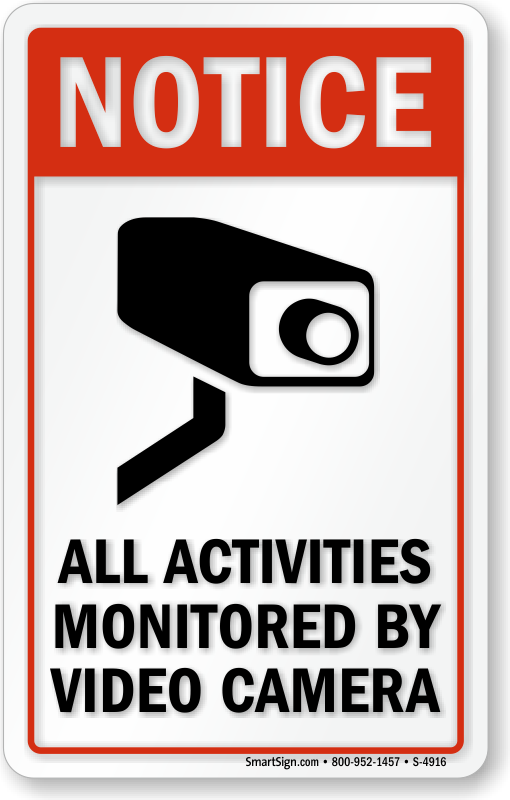 6X6 WISLIFE Video Surveillance Sign Set Aluminum Warning Signs & 6 10 X 7 Window Stickers Video Security Signs 2 