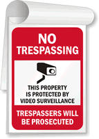 Property Protected By Video Surveillance Sign Book