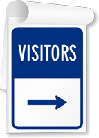 Visitor Information Sign Book with Arrow