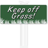 Keep Off Grass Bolt On Easystake Sign