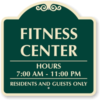 Fitness Center SignatureSign