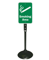 Smoking Area Sign and Post Kit