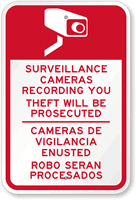 Video Surveillance Cameras Recording You Sign