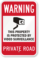 Video Surveillance Sign (with Graphic)