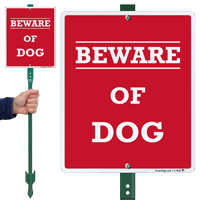 Beware Of Dog LawnBoss™ Signs