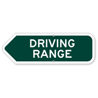 Driving Range Golf Course Sign