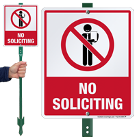 No Soliciting LawnBoss Sign