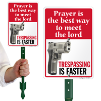 Prayer Is The Best Way To Meet Lord Sign and Stake Kit