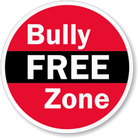 Bully Free Zone Glass Door Decal