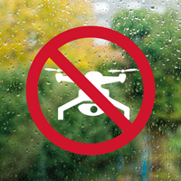 No Drone Liability Die Cut Glass Window Decal