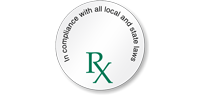 Rx Compliance With All Local State Laws Label