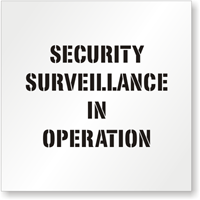 Security Surveillance In Operation Floor Stencil