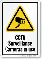 CCTV Surveillance Cameras Sign