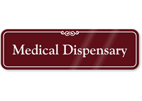 Medical Dispensary ShowCase Wall Sign