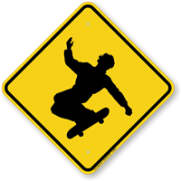 Skateboarding Symbol Sign