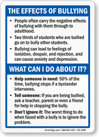 The Effects Of Bullying Sign