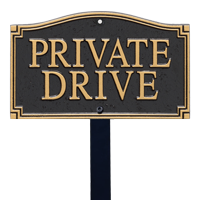 Private Drive Statement Plaque