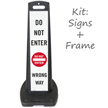 Do Not Enter, Wrong Way Portable Kit