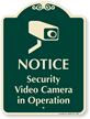 Notice Security Cameras and Audio Recording in Use Sign, SKU: K2-0034