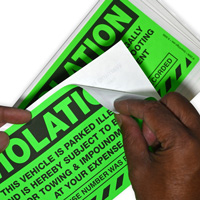Violation Vehicle Parked Illegally Booting Sticker