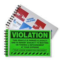 Violation Vehicle Parked Illegally Booting Sticker