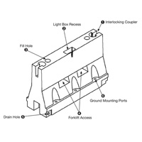 Yodock 2001 water-filled barricade