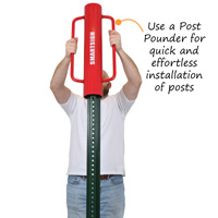 High Strength U-Channel Sign Post - 8' tall