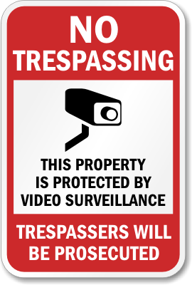 Warning these premises are monitored Plastic Sign CCTV A6-100x150mm 